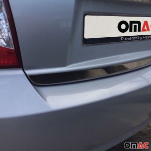 Hyundai Accent Tailgate Trim - Omac - S.Steel - Gloss Silver - '06-'11